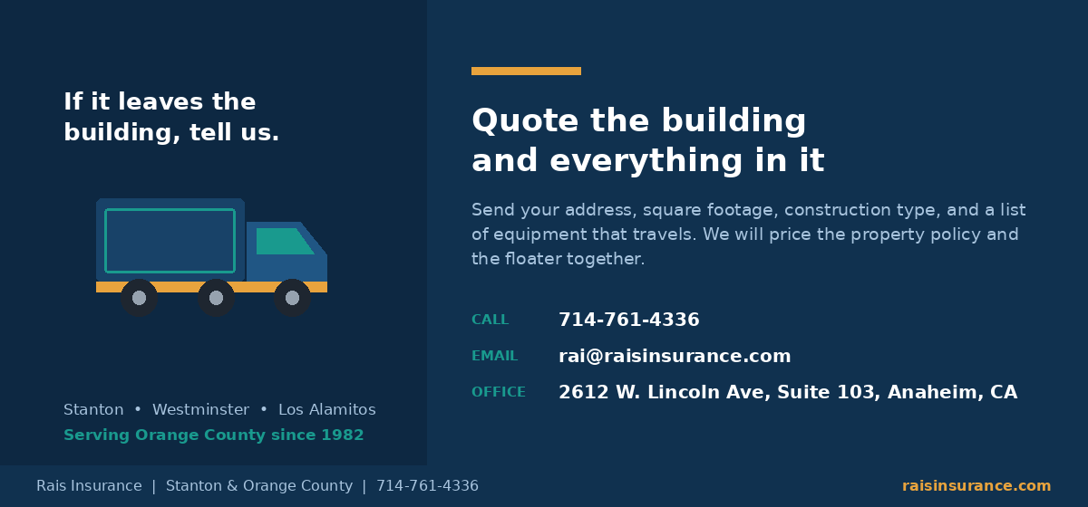 Commercial Property & Inland Marine Quote | Stanton Get a commercial property and inland marine insurance quote for your Stanton business