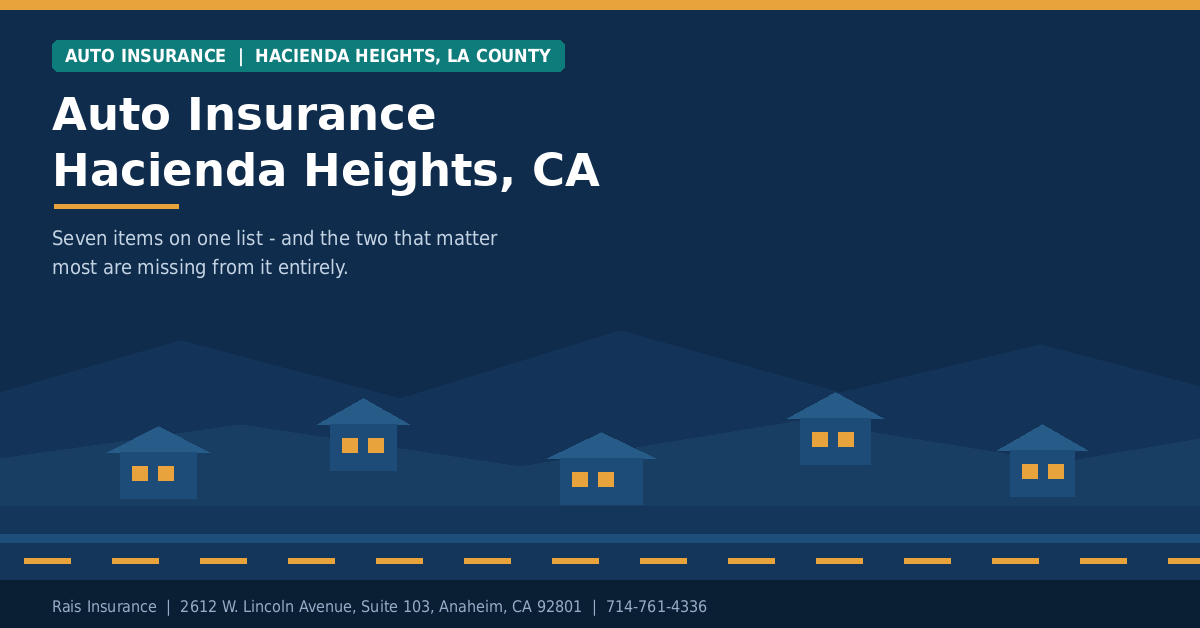 Auto Insurance Hacienda Heights, California | Rais Insurance Auto insurance Hacienda Heights California - Rais Insurance independent broker
