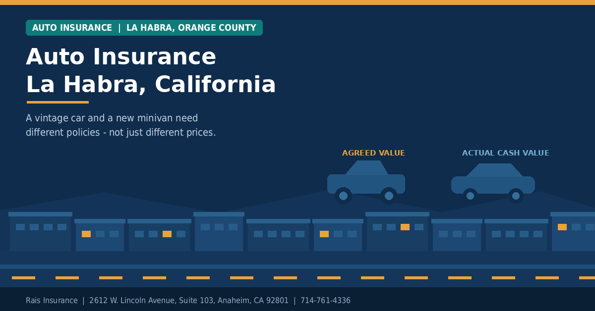 Auto insurance La Habra California - Rais Insurance independent broker